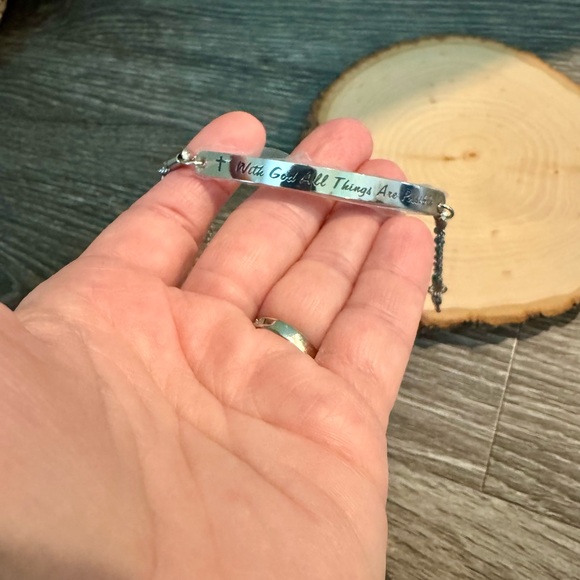 ivyAnan Jewellery Inspirational Engraved Bracelet Bangle Stainless Steel - Picture 6 of 7